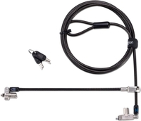 Kensington Slim N17 2.0 Keyed Dual Head Laptop Lock for Wedge-Shaped Slots