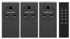 LightwaveRF Wireless Dimmable Plug-In Lighting Controller with Hand Held Remote (3 Pack) - Black