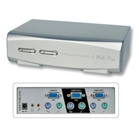 Lindy 2 Port Kvm Switch Pro Audio Vga Bundle