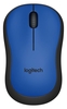 Logitech M220 Ambidextrous Wireless Silent Mouse (Optical Laser,  USB for Windows/Mac/Chrome OS/Linux) - Blue/Black