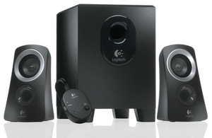 Logitech Z313 2.1 Speaker System with Wired Control Pod Remote - 25W RMS