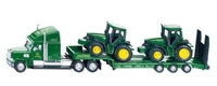 Low Loader With John Deere Tractors - Scale 1:87 - Siku