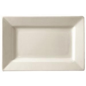 Lumina Fine China Wide Rim Rectangular Plate - 315x175mm. 12 1/4x6 3/4