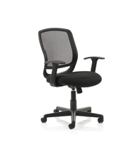 Mave Task Operator Mesh Chair With Arms - Black