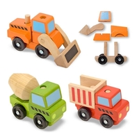 Melissa Doug Stacking Construction Vehicles