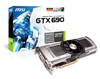 MSI GTX 690 4GB GDDR5 3 x Dual Link DVI Mini DisplayPort PCI-E Graphics Card