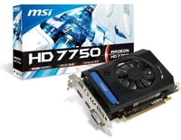 MSI HD 7750 2GB DDR3 DVI HDMI DisplayPort PCI-E Graphics Card