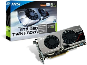MSI N680GTX Twin Frozr OC 2GB GDDR5 Dual DVI HDMI DisplayPort PCI-E Graphics Card