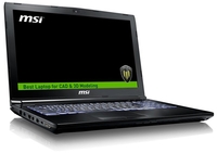 MSI WE62 7RI Workstation,  Intel Core i5-7300HQ 2.5GHz,  8GB RAM,  1TB HDD,  256GB SSD,  15.6" FHD,  NVIDIA Quadro M1200 4GB,  WIFI,  Windows 10 Pro