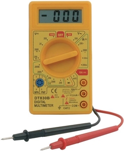 Multifunction Digital Multimeter Featuring AC DC Voltage DC Current Resistance HFE and Diode Check