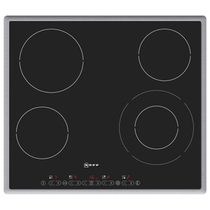 Neff T13D20N1 600mm Ceramic Hob 4 Burner Black Glass