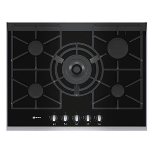 Neff T67S76N0 700mm Gas Hob 4 Burner Black Glass