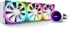 NZXT Kraken X73 RGB White 360mm All-In-One Hydro CPU Cooler with RGB Lighting 3x 120mm RGB PWM Fans CAM Control Intel/AMD