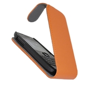 Orange FlipMatic Easy Clip On Vertical Pouch Case - Nokia E6-00