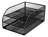 Osco Mesh 3 Tray Assembled Trays Black