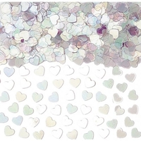 Party - Iridescent Sparkle Hearts Table Confetti - Amscan