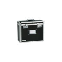 Personal Filing Case Robust Lockable A4 Black And Chrome