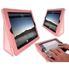 Pink PadWear Stand and Type Multi-Functional Case with Sleep Sensor - Apple iPad 2