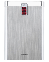 PNY Powerpack 7800 mAh,  3 Extra Smartphone Charges,  2 x USB Output (1 Amp & 2.4Amp),  1 x micro-USB input (recharge)