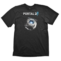 PORTAL 2 Wheatley in Space Medium T Shirt Black GE1181M
