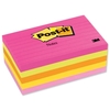 Post-it Neon Notes Lined Pad Of 100 Sheets 76x127mm Assorted Ref 655-5an [pack 5]