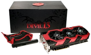 PowerColor Devil13 HD 7990 6GB GDDR5 Dual DVI HDMI Dual Mini DisplayPort PCI-E Graphics Card