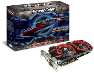 PowerColor HD 7870 PCS+ Vortex II Edition 2GB GDDR5 Dual DVI HDMI Dual Mini DisplayPort PCI-E Graphics Card