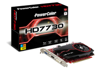 Powercolor HD7730 1GB GDDR5 V2 VGA Dual DVI HDMI PCI-E Graphics Card