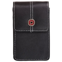 Proper Aura Black Leather Compact Digital Camera Case