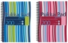 Pukka Pad Jotta Notebook Wirebound Plastic Punched Ruled 200pp 80gsm A5 Assorted Ref Jp021 3/4 [pack 3]