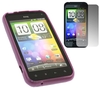 Purple Twin Pack ProGel Skin Case & LCD Screen Protector - HTC Incredible S