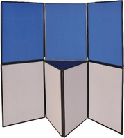 Q-Connect Display Board 7 Panel Blue /Grey DSP330517