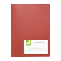 Q CONNECT DISPLAY BOOK 10POCKET RED