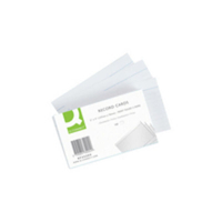 Q CONNECT RECORD CARD 5X3 FT WHT P100