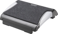 QCONNECT FOOTREST WITH CARPET BLK/SILV