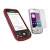 Red Twin Pack ProGel Skin Case & LCD Screen Protector - Samsung i5700 Galaxy