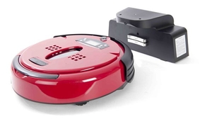 Robotic Programmable Vacuum Cleaner with Anti Tangle Technology Red