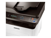 Samsung M2875FD/SEE,  A4 4in1 Mono Multi-function with network,  print,  copy,  scan,  fax,  28ppm mono print speed,  first print in less than 14 seconds,  up to 600 x 600 dpi print resolution,  automatic duplex,  standard 250 sheet paper tray,  128MB Memory,  monthl