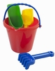 Sand Bucket - Bucket with Spades (RANDOM COLOUR) - Miniland Edcational