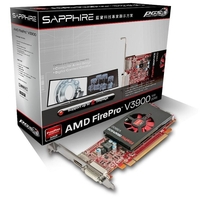 Sapphire AMD FirePro V3900 1GB DDR3 Dual Link DVI DisplayPort PCI-E Professional Graphics Card