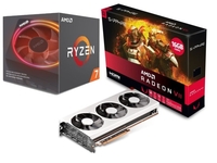 Sapphire Radeon VII Radeon Graphics Card with AMD Ryzen 7 2700X Processor Bundle