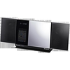 Schc37dbebs Compact Stereo System With Auto Sliding Ipod Dock. Silver