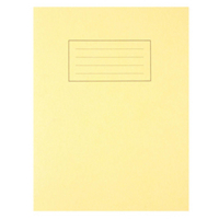 Silvine 9x7 Exer Books Feint Margin Ylw