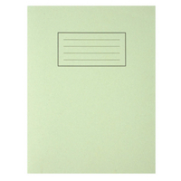 Silvine 9x7 Exercise Book 80pp Feint And Margin Green