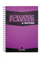Silvine Acad Plan/rec Bk 5p Wb Poly Purp