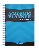 Silvine Acad Plan/rec Bk 6p Wb Poly Blue