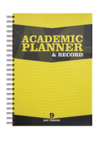 Silvine Acad Plan/rec Bk 9 Wb Poly Ylw