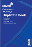 Silvine Carbonless Dupe Memo Book 714 - 3 Pack