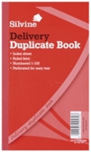Silvine Dup Book 8.25x5 Delivery 613-t - 6 Pack