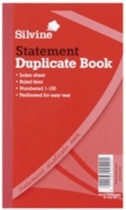 Silvine Dup Book 8.25x5 Statement 609 - 6 Pack